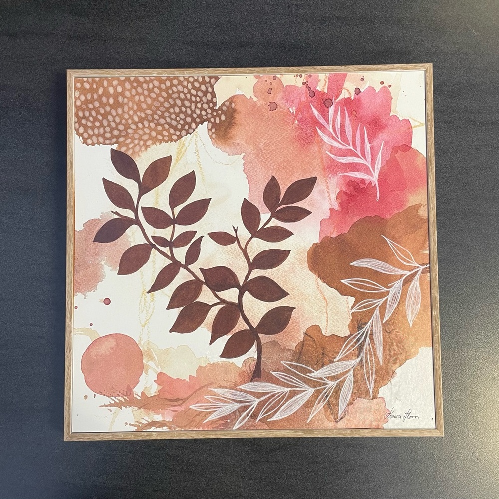 Laura Horn “Nature Bliss II” Art Print | Abstract Botanical Wall Art | NWOT
